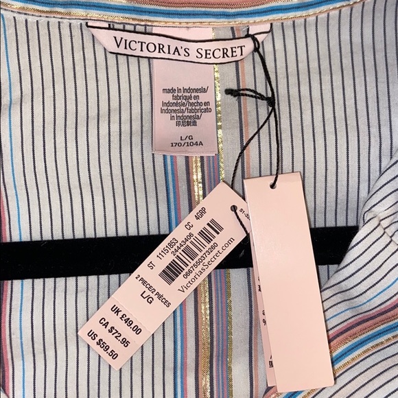 NWT VICTORIA’S SECRET button down night shirt /top - Picture 3 of 7